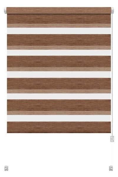 Barna nappali-éjszakai roló 72,5x150 cm Zebra Natur – Gardinia