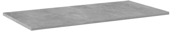 4 db betonszürke szerelt fa könyvespolc lap 80 x 40 x 1,5 cm