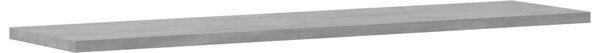 4 db betonszürke szerelt fa könyvespolc lap 80 x 20 x 1,5 cm