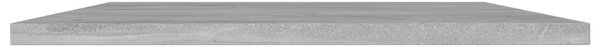 4 db betonszürke szerelt fa könyvespolc lap 80 x 40 x 1,5 cm