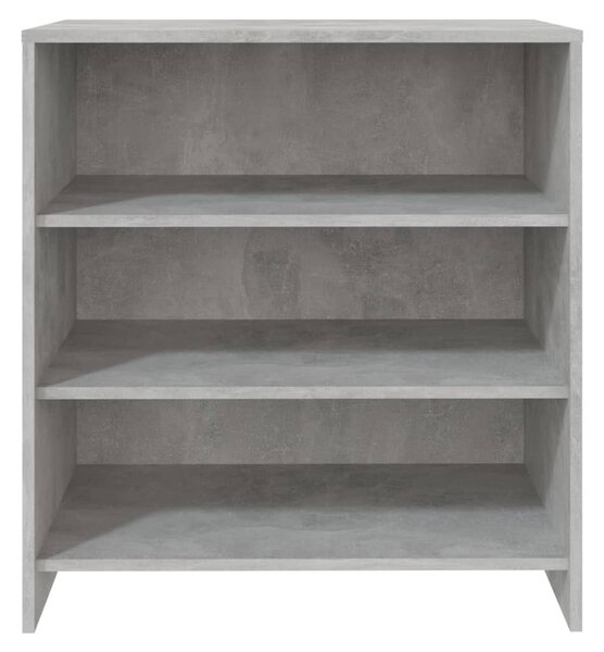 Betonszürke szerelt fa tálalószekrény 70x40,5x75 cm