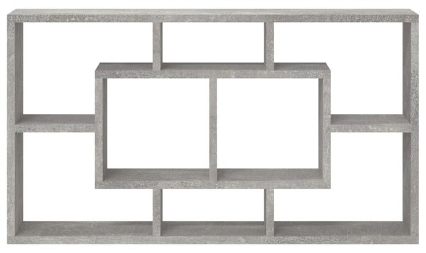 8-rekeszes betonszürke fali bemutatópolc