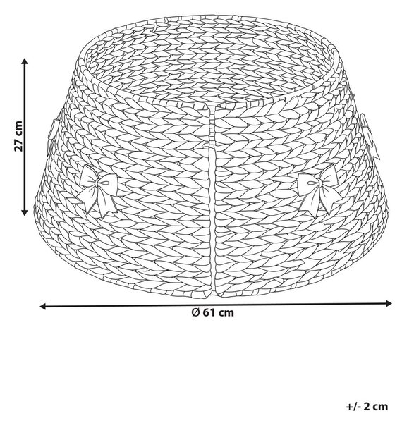 Karácsonyfa alátét HINTTA 61 cm Természetes
