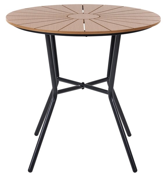 Kerti asztal LINOSA 80 cm 80 cm Fém Fekete