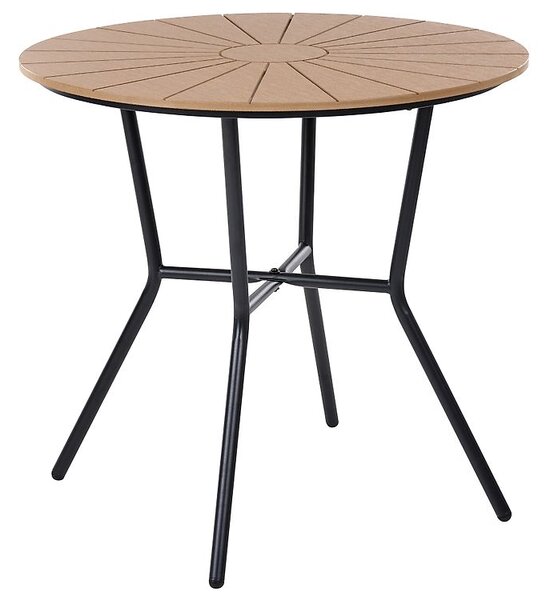 Kerti asztal LINOSA 80 cm 80 cm Fém Fekete