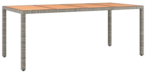 7 részes szürke polyrattan kerti étkezőgarnitúra párnával