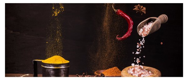 Kép - Fűszerek mozgásban (120x50 cm)