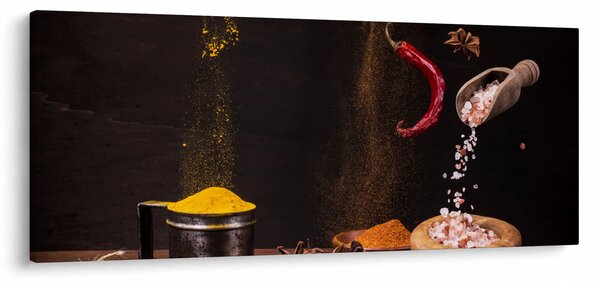 Kép - Fűszerek mozgásban (120x50 cm)