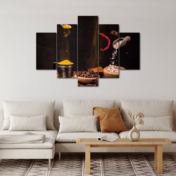 Kép - Fűszerek mozgásban (150x105 cm)