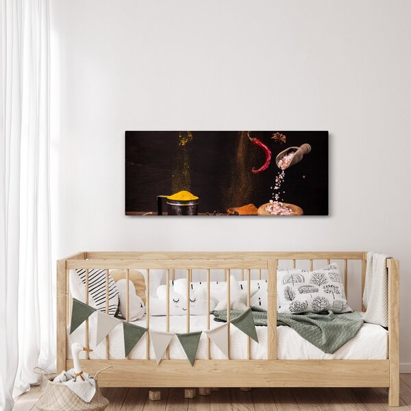 Kép - Fűszerek mozgásban (120x50 cm)