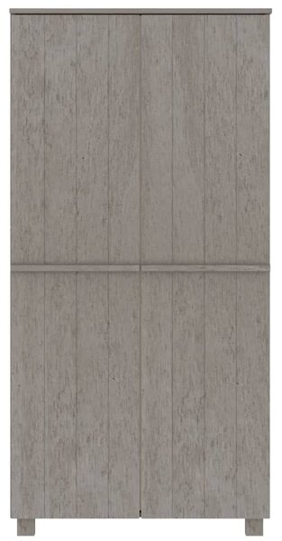 HAMAR világosszürke tömör fenyőfa gardrób 89 x 50 x 180 cm