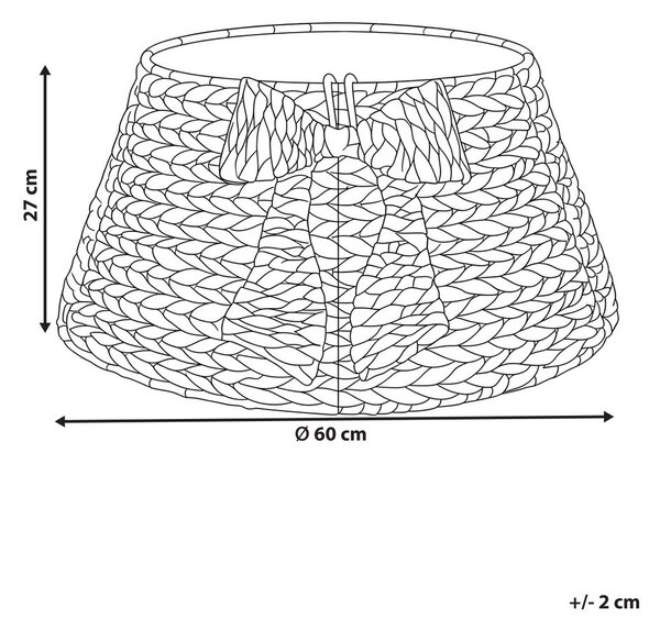 Karácsonyfa alátét ALAVETELLI 60 cm Természetes