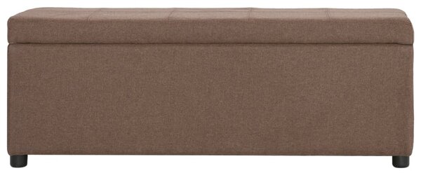 Barna poliészter pad tárolórekesszel 116 cm
