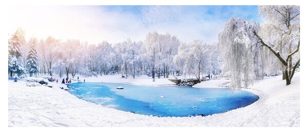 Kép - Jeges tó (120x50 cm)
