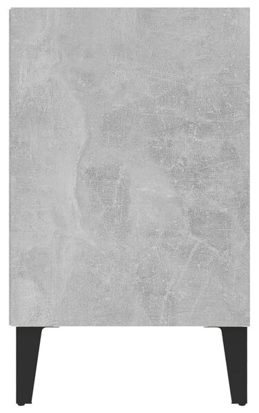 Betonszürke TV-szekrény fémlábakkal 103,5 x 30 x 50 cm
