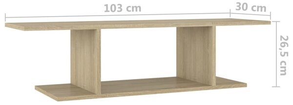 Sonoma tölgy falra szerelhető TV-szekrény 103x30x26,5 cm