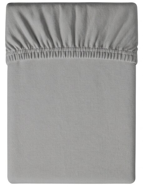 Jersey világosszürke lepedő BASIC 90x200 cm