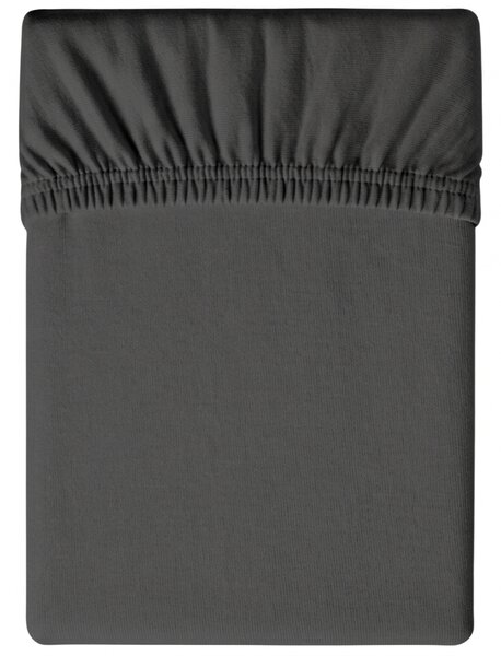 Jersey sötétszürke lepedő 180x200 cm