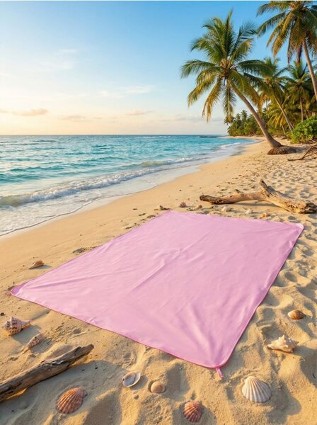 Sinsay - Hálós strandtakaró rögzítéssel - pasztellpink