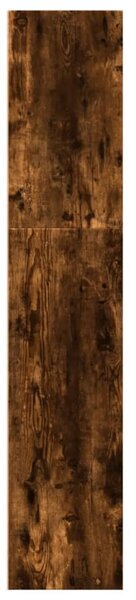 Füstös tölgy színű szerelt fa könyvespolc 40 x 30 x 152 cm