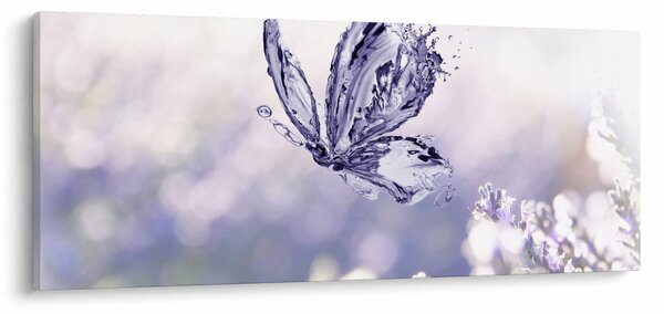 Kép - Pillangó és levendula (120x50 cm)