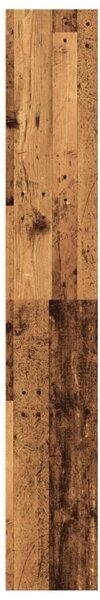 Antik fa színű szerelt fa könyvespolc 60 x 30 x 189 cm