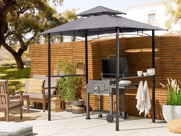 Pavilon NARO 240 cm x 148 cm Fém Szürke