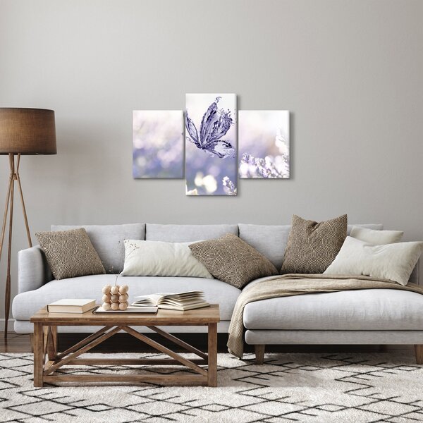 Kép - Pillangó és levendula (90x60 cm)