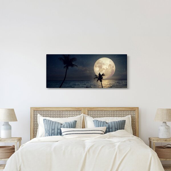Kép - Strand teliholddal (120x50 cm)