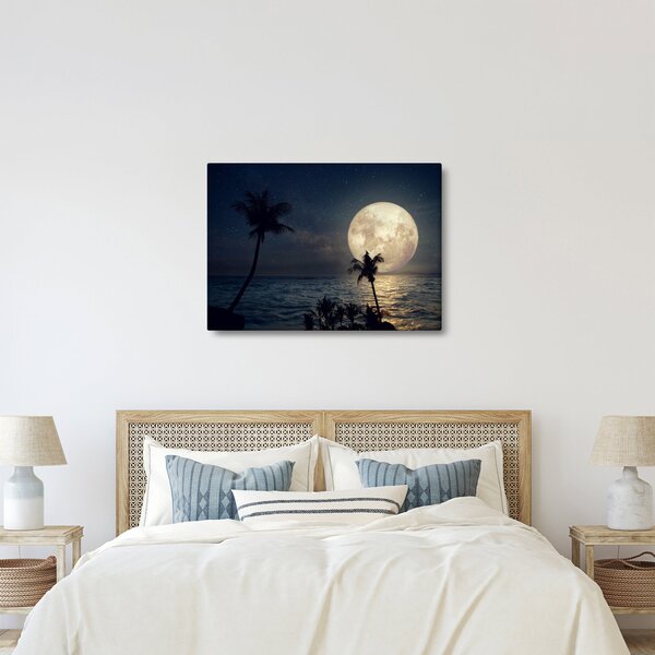 Kép - Strand teliholddal (70x50 cm)