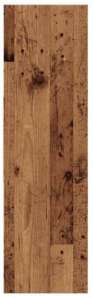Antik fa színű szerelt fa könyvszekrény 97,5 x 29,5 x 100 cm