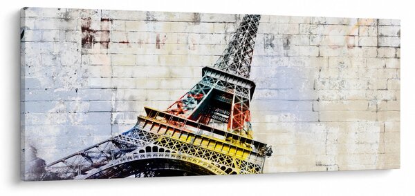 Kép - Az Eiffel-torony digitális művészete (120x50 cm)