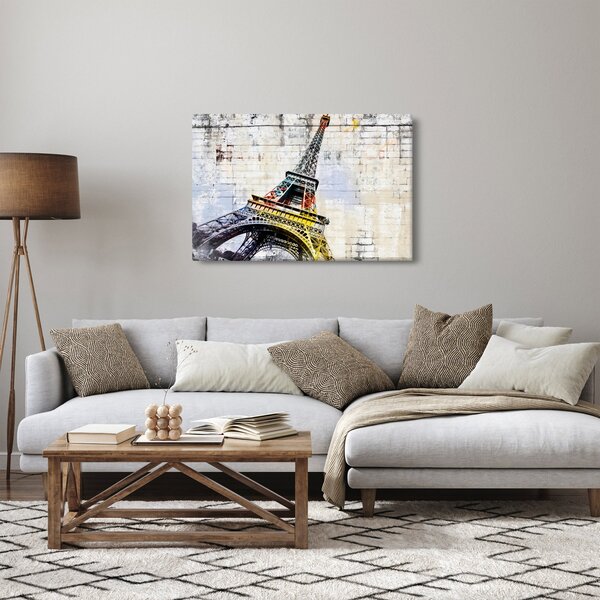 Kép - Az Eiffel-torony digitális művészete (90x60 cm)