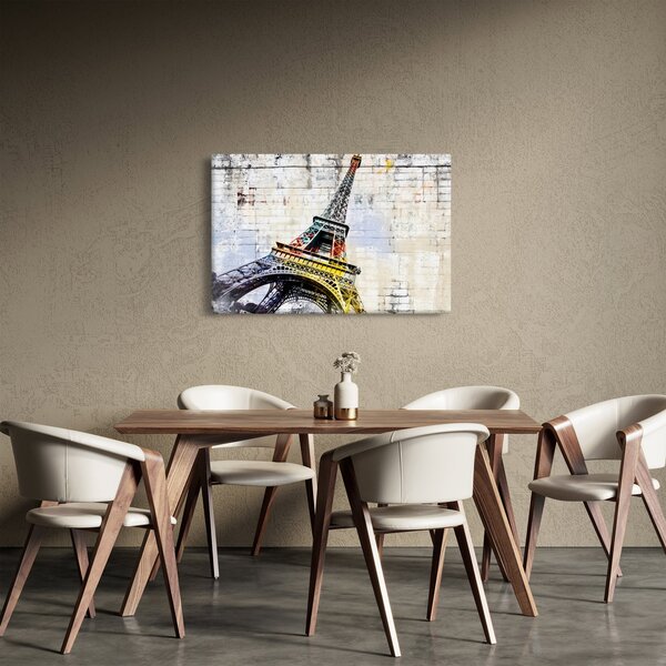 Kép - Az Eiffel-torony digitális művészete (90x60 cm)