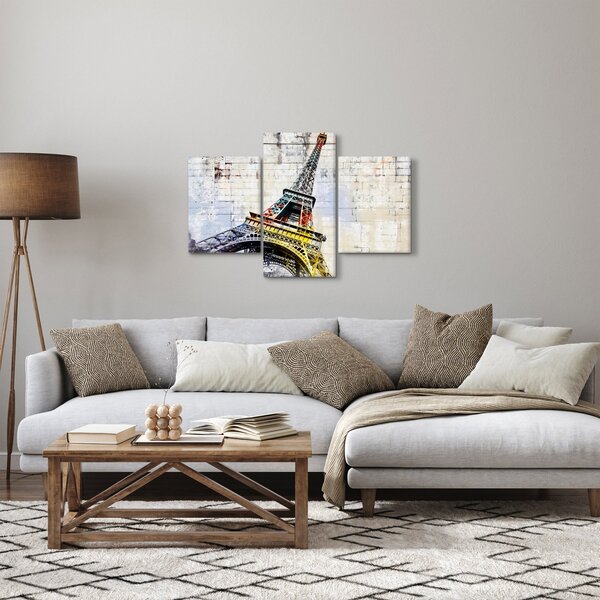 Kép - Az Eiffel-torony digitális művészete (90x60 cm)