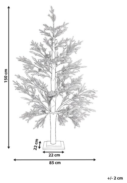 Kültéri dekoráció LED LAUGARAS 150 cm Karácsonyfa Zöld