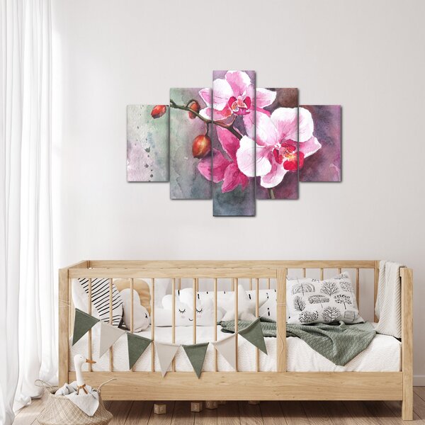 Kép - Orchideák, akvarell (150x105 cm)