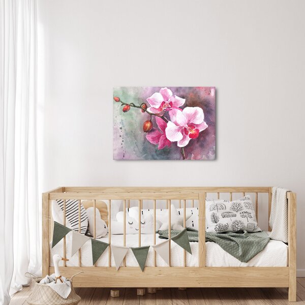 Kép - Orchideák, akvarell (70x50 cm)