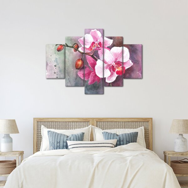 Kép - Orchideák, akvarell (150x105 cm)