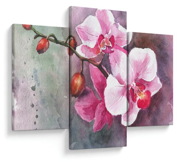 Kép - Orchideák, akvarell (90x60 cm)