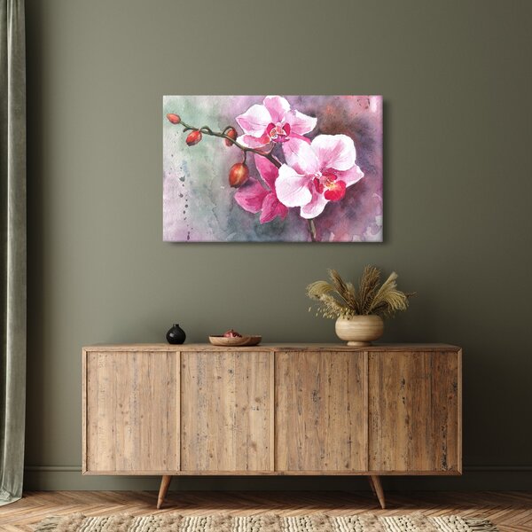 Kép - Orchideák, akvarell (90x60 cm)