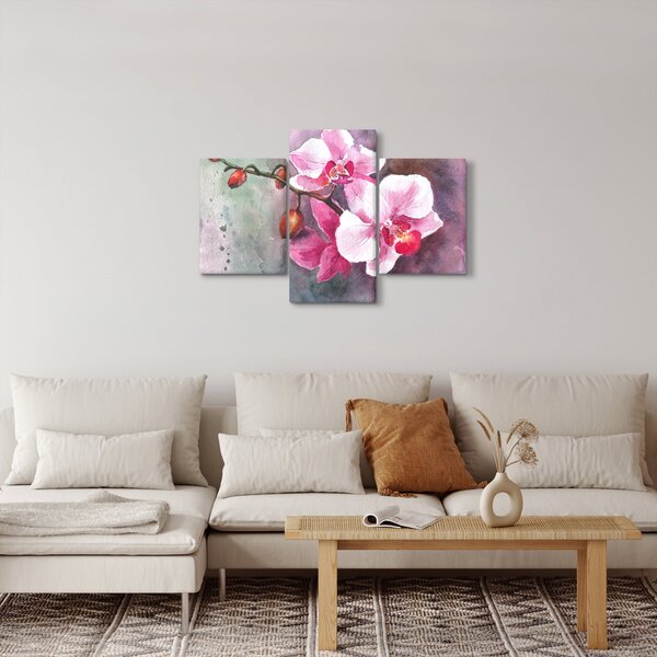 Kép - Orchideák, akvarell (90x60 cm)