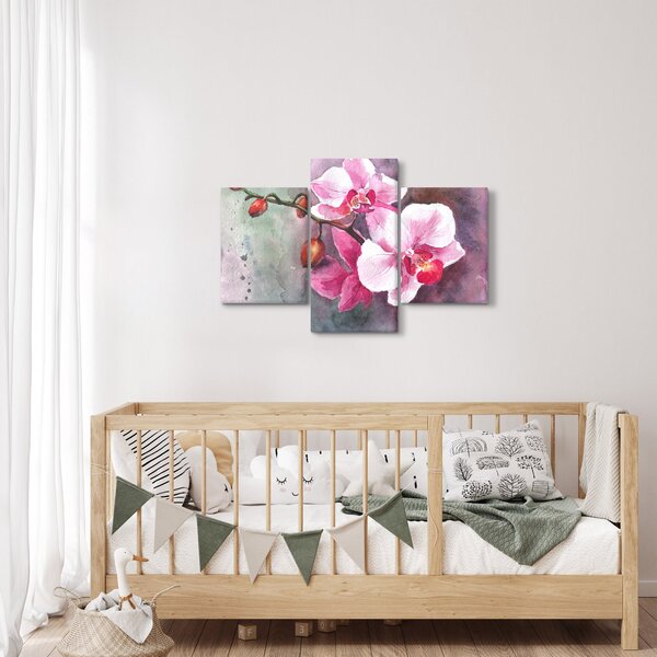 Kép - Orchideák, akvarell (90x60 cm)