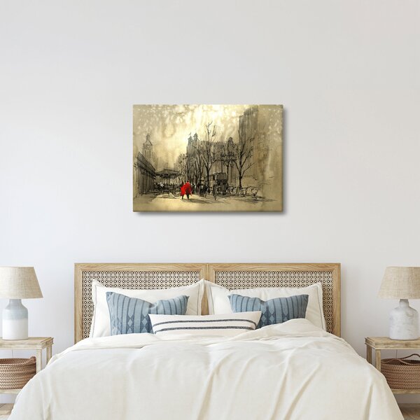 Kép - A város vázlata (70x50 cm)