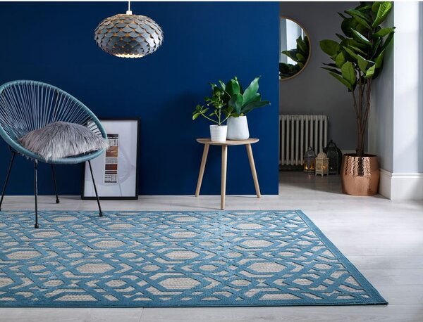 Kék kültéri futószőnyeg 150x80 cm Oro - Flair Rugs