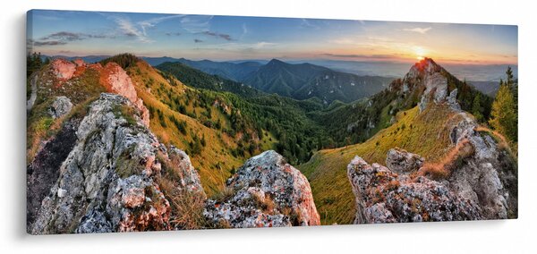 Kép - Hegyi táj (120x50 cm)