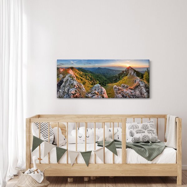 Kép - Hegyi táj (120x50 cm)