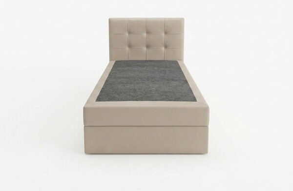 Kárpitozott boxspring ágy DIRELIS TRINITY 90x200 cm bézs Matrac: Bonell rugós matrac