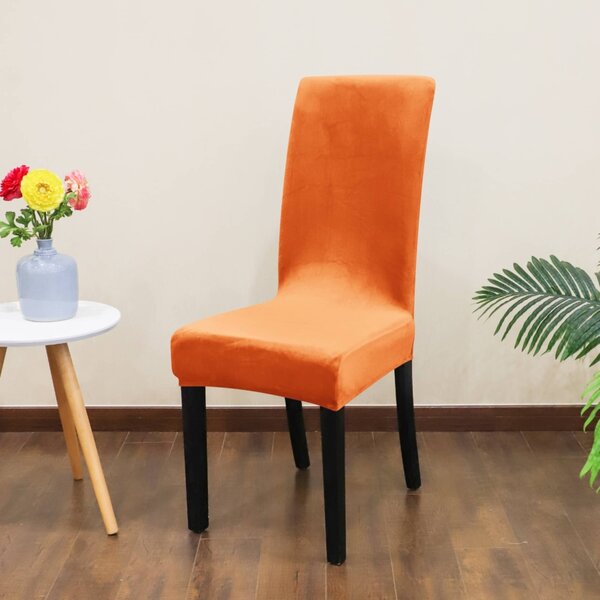 Bársonyos székhuzat teljes székre (narancssárga)