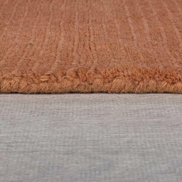 Téglavörös gyapjú szőnyeg 160x230 cm – Flair Rugs